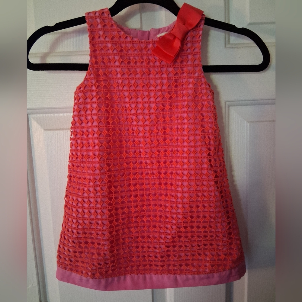 Kate Spade Coral Lace Sleeveless Dress